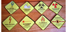 Schlock Mercenary Warning Sign Magnets