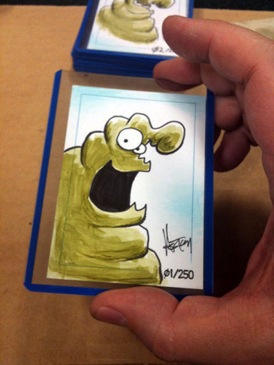 Schlock ACEO card, Series One, 01/250