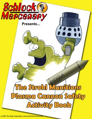 Schlock Mercenary coloring book