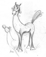 Angela Call finds the horse in a little-girl's mind's eye