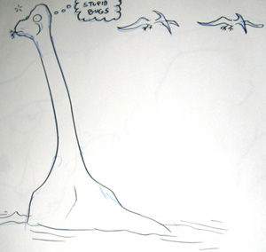 Brachiosaur Eating Bugs