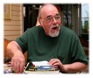 Gary Gygax at home in Lake Geneva, Wisconsin. Photo by Thomas Hand Keefe