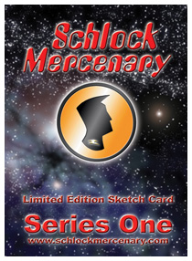 Schlock Mercenary ACEO Series One -- Card Back