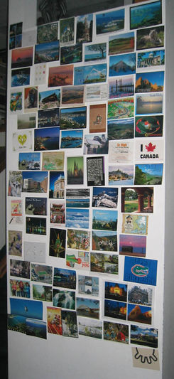 Howard's Birthday Postcard Wall, February 20th